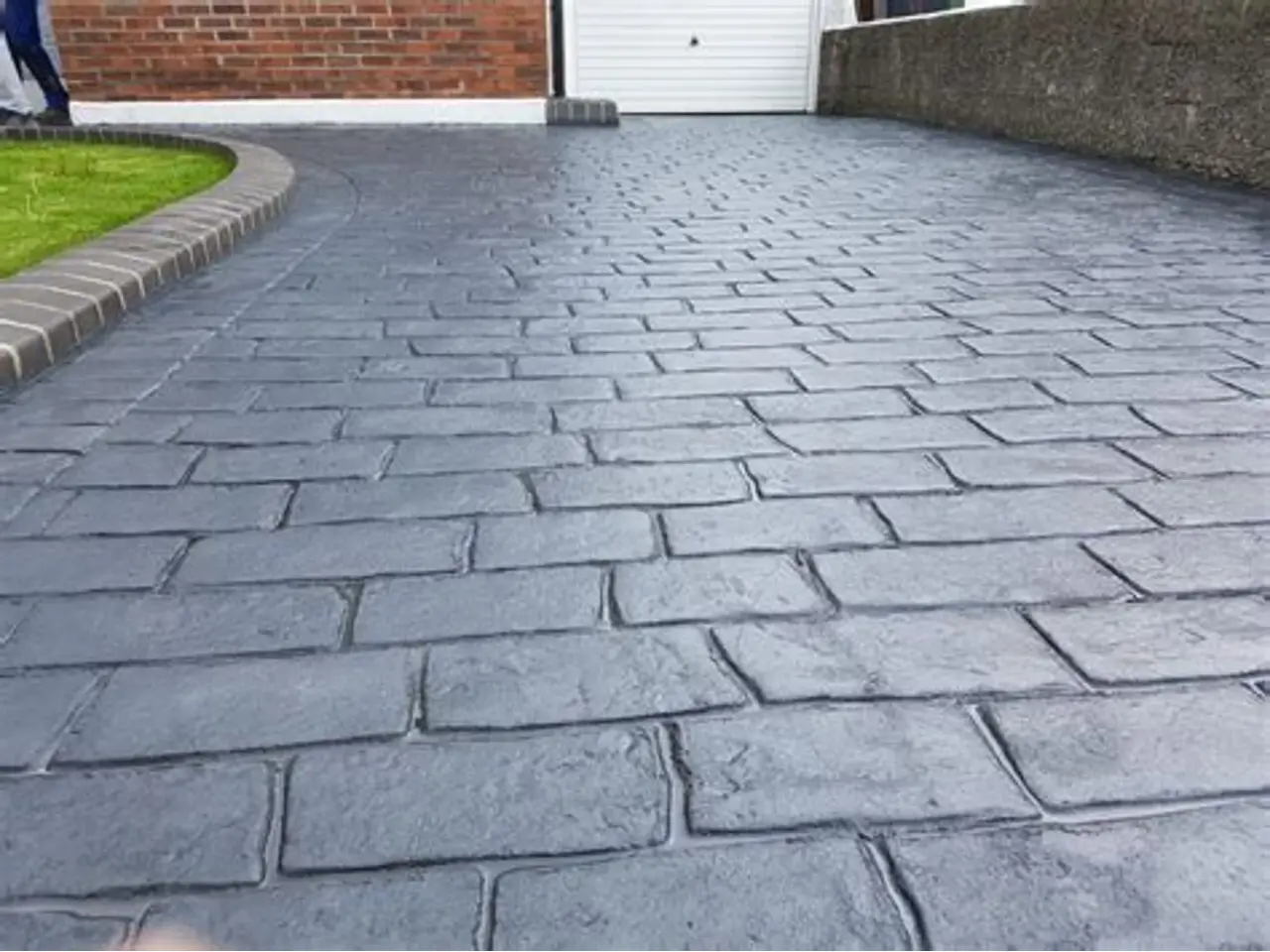 Imprint concrete paving